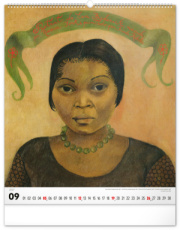 NOTIQUE Nástenný kalendár Frida Kahlo 2027, 48 x 56 cm