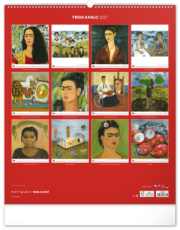 NOTIQUE Nástenný kalendár Frida Kahlo 2027, 48 x 56 cm