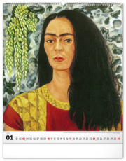 NOTIQUE Nástenný kalendár Frida Kahlo 2027, 48 x 56 cm