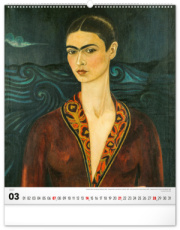NOTIQUE Nástenný kalendár Frida Kahlo 2027, 48 x 56 cm