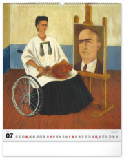 NOTIQUE Nástenný kalendár Frida Kahlo 2027, 48 x 56 cm