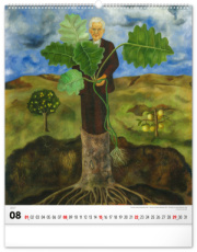 NOTIQUE Nástenný kalendár Frida Kahlo 2027, 48 x 56 cm