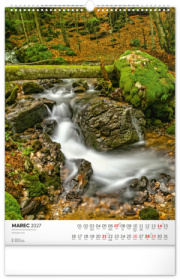 NOTIQUE Nástenný kalendár Národné parky Slovenska 2027, 33 x 46 cm
