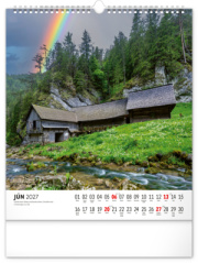 NOTIQUE Nástenný kalendár Čarokrásne Slovensko 2027, 30 x 34 cm