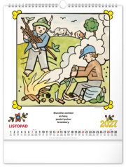NOTIQUE Nástenný kalendár Josef Lada – Riekanky CZ 2027, 30 x 34 cm