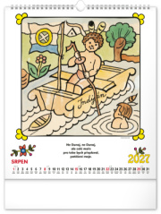 NOTIQUE Nástenný kalendár Josef Lada – Riekanky CZ 2027, 30 x 34 cm