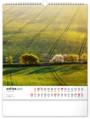 NOTIQUE Nástenný kalendár Potulky moravskou krajinou CZ 2027, 30 x 34 cm