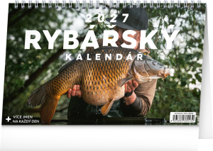 NOTIQUE Stolový Rybársky kalendár CZ 2027, 23,1 x 14,5 cm