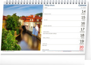 NOTIQUE Stolový kalendár Praha – Milujem Prahu CZ 2027, 23,1 x 14,5 cm
