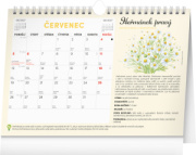 NOTIQUE Mesačný plánovací kalendár so semienkami CZ 2027, 30 x 21 cm