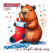 NOTIQUE Grid calendar Cheeky Capybaras 2027, 30 x 30 cm