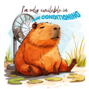 NOTIQUE Grid calendar Cheeky Capybaras 2027, 30 x 30 cm