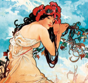 Kalendár Alfons Mucha - viazanka
