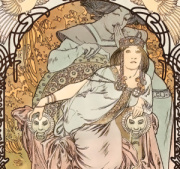 Kalendár Alfons Mucha - viazanka