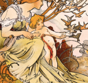 Kalendár Alfons Mucha - viazanka