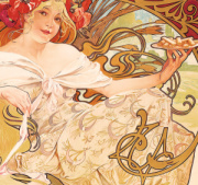 Kalendár Alfons Mucha - viazanka