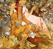 Kalendár Alfons Mucha - viazanka