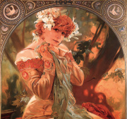 Kalendár Alfons Mucha - viazanka