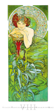 Kalendár Alfons Mucha