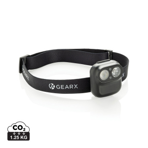 Gear X RCS čelová lampa z rec. plastu s pohybovým senzorom