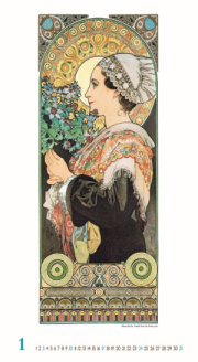 Nástenný kalendár Alfons Mucha 2027