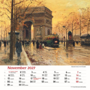 Nástenný kalendár Impresionisti štvorec 2027