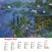 Nástenný kalendár Claude Monet štvorec 2027