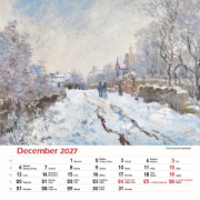 Nástenný kalendár Claude Monet štvorec 2027