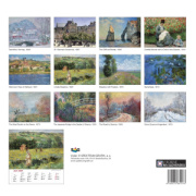 Nástenný kalendár Claude Monet štvorec 2027