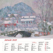 Nástenný kalendár Claude Monet štvorec 2027