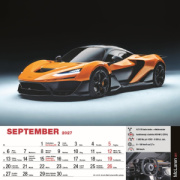 Nástenný kalendár Sports cars 2027