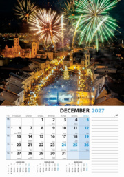 Nástenný kalendár Slovensko z výšky 2027
