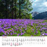 Nástenný kalendár Tatry štvorec 2027