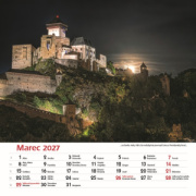 Nástenný kalendár Hrady a zámky Slovenska 2027