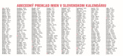 Stolový kalendár Stĺpcový s veľkými písmenami 2027