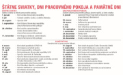 Stolový kalendár Riadkový s veľkými písmenami 2027