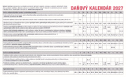 Stolový kalendár Pracovný stĺpcový 2027