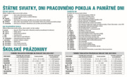 Stolový kalendár Pracovný riadkový 2027