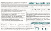 Stolový kalendár Pracovný riadkový 2027