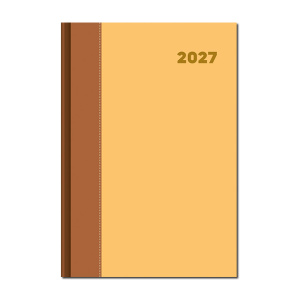 Denný diár A5 DOLCETTO hnedo zlatý 2027
