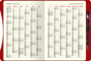 Týždenný diár A5 SMART red 2027