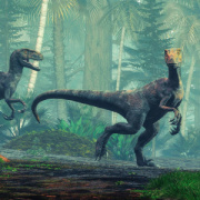 NOTIQUE Grid calendar Dinosaurs 2027, 30 x 30 cm