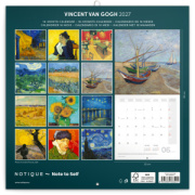 NOTIQUE Grid calendar Vincent van Gogh 2027, 30 x 30 cm