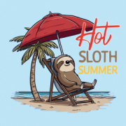 NOTIQUE Grid calendar Lazy Sloths 2027, 30 x 30 cm