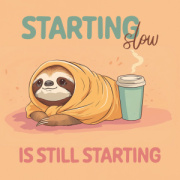 NOTIQUE Grid calendar Lazy Sloths 2027, 30 x 30 cm