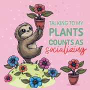 NOTIQUE Grid calendar Lazy Sloths 2027, 30 x 30 cm