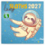 NOTIQUE Grid calendar Lazy Sloths 2027, 30 x 30 cm