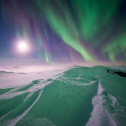NOTIQUE Grid calendar Aurora Borealis 2027, 30 x 30 cm