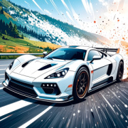 NOTIQUE Grid calendar Fast Cars 2027, 30 x 30 cm