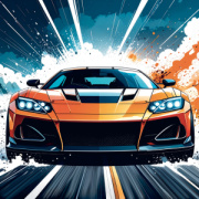 NOTIQUE Grid calendar Fast Cars 2027, 30 x 30 cm